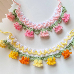 Cute knitted scarves, neck warmers, pet bibs, and orchid flower accessories for cats and <b>dogs</b> (Instagram style). - Product Image 2