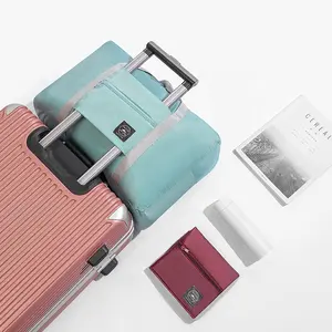 Grande tamanho leve viajar sacos bagagem trole set mala logotipo personalizado impermeável duffle bagagem saco