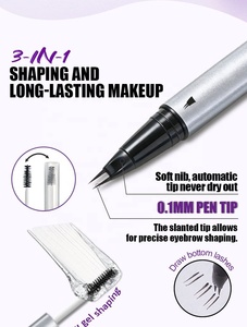 <span class=keywords><strong>Crayon</strong></span> à sourcils 2-en-1 longue tenue et durable, imperméable, avec brosse et <span class=keywords><strong>cire</strong></span> à sourcils - Product Image 5