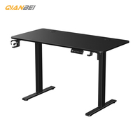 Vente en gros Nouveau design Table d'ordinateur de bureau Bureau de jeu noir et blanc pour bureau à domicile Table d'ordinateur personnalisée