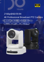 Live-Übertragung 4K NDI Kamera 60FPS 20X Optischer Zoom PoE HDM1 SDI USB Tally 4K60fps PTZ Kamera für Live-Streaming