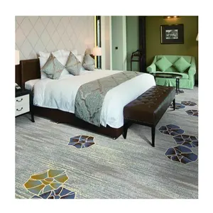 Kaili New Nylon Chất liệu axminster Thảm khách sạn sang trọng sàn in ấn tùy chỉnh thiết kế phòng khách sạn thảm cho 5 sao nhà