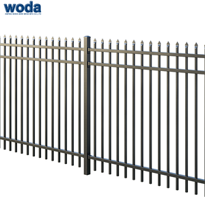 Clôture en acier noir aux Philippines 7ft X 8ft <span class=keywords><strong>Serre</strong></span> et poteau de clôture Tuyau en acier galvanisé utilisé pour la cour à la maison - Product Image 4