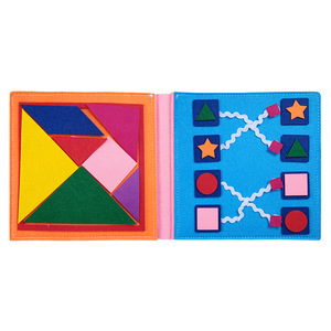 Fabricant de livres d'activités Montessori en feutre personnalisés, vente en gros, pages d'activités silencieuses pour tout-petits, jouet éducatif d'apprentissage - Product Image 2