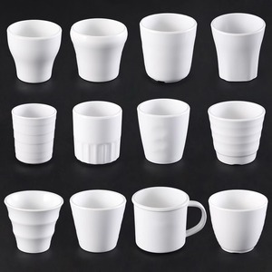 Gobelets en plastique blanc imitation mélamine, vaisselle pour hôtel, restaurant, fête, sans BPA, passe au lave-vaisselle - Product Image 1