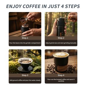 Nuevo Set de Café para Viaje, Accesorios para Camping, Cafetera Manual Impermeable, Set de Regalo - Product Image 2