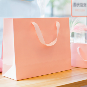 <span class=keywords><strong>2022</strong></span>ขายร้อนน้ำมันหลักฐานถุงกระดาษรีไซเคิลที่มีด้ามจับซื้อวิคตอเรียลับสีชมพู - Product Image 2