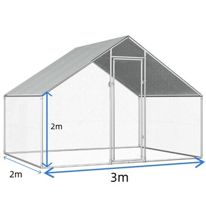 Grand poulailler en métal sans rendez-vous pour poulailler Cage pour volaille Cage pour poulailler <span class=keywords><strong>Habitat</strong></span> pour lapin Clôture pour extérieur Cage pour animaux de compagnie - Product Image 3