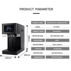 Macchina Sigillatrice Elettrica per Lattine in Alluminio di Alta Qualità CE, Sigillatrice per Lattine di Bevande, Soda, Torte e PET per Caffetterie - Product Image 2