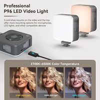   Kit vidéo universel pour iPhone, smartphone, vlogging et diffusion en direct, ensemble cage avec microphone, lumière, trépied 3384B 3406B