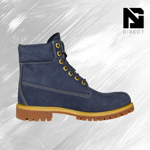 Botas de Cuero 'Peacoat' Impermeables de Primera Calidad de 6 Pulgadas, Botas Martin con Punta Redonda, Cordones y Suela de Goma para Todas las Temporadas - Product Image 2