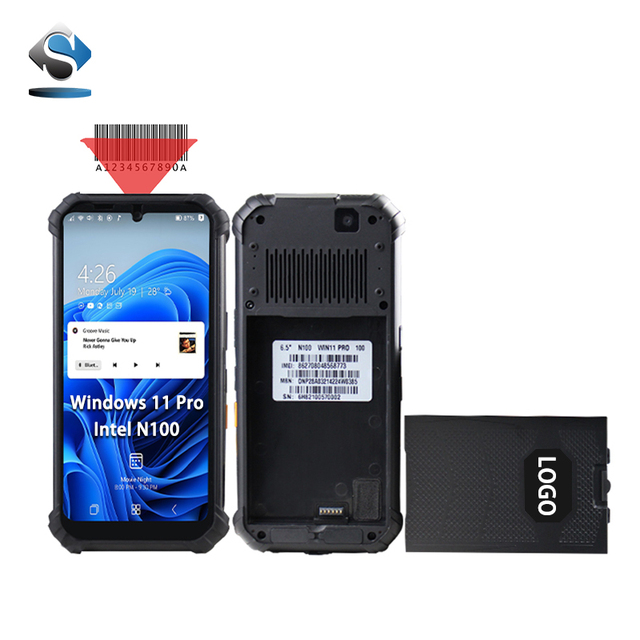 OEM Handheld Rugged Pda windows 11 Industrial Ip65 Waterproof Rugged Handheld PDA With Removable Battery 3C FCC CE