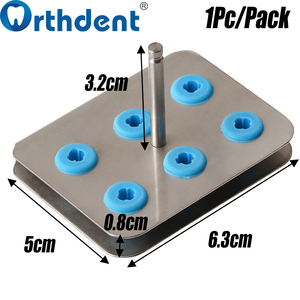 Porta Punte per Ablatore Dentale a 6 Fori, Blocco Organizzatore per Frese e Punte, Scatola per Sterilizzazione in Autoclave, per Odontoiatria - Product Image 2