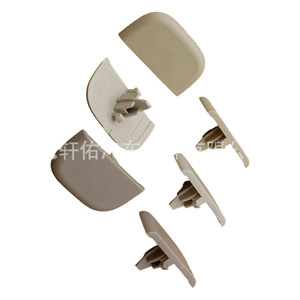 Ford Sun Visor Support <b>Bracket</b> DS7Z54672A40AF ABS Roof Mount Screw Installation Beige Grayish White Light Gray <b>Black</b> Clips - Product Image 5