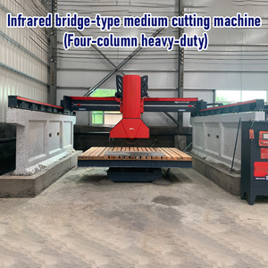 Xây dựng đá cẩm thạch chế biến đá hồng ngoại <span class=keywords><strong>CNC</strong></span> cầu dày vật liệu máy cắt cho đá granit lề đường đá stele điêu khắc - Product Image 2