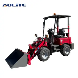 AOLITE E604 carregadeira de rodas articulada de 1 tonelada, com energia nova, elétrica, pequena e confortável, com bateria completa, para venda