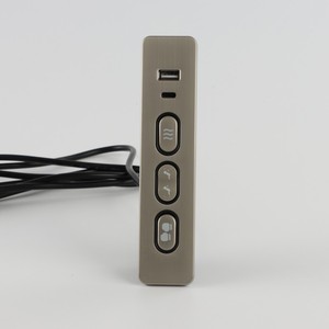 Interruttore a Tre Pulsanti USB Type-C ALWSK-75, Ricaricabile, Controllo Touch LED, Sollevamento Motore, Striscia in Plastica, Accessori per Mobili - Product Image 2