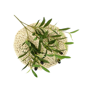 Branches d'<span class=keywords><strong>olivier</strong></span> artificielles en plastique en <span class=keywords><strong>pot</strong></span>, avec feuilles vertes et <span class=keywords><strong>tige</strong></span> de 45 cm, durables, vente en gros - Product Image 5