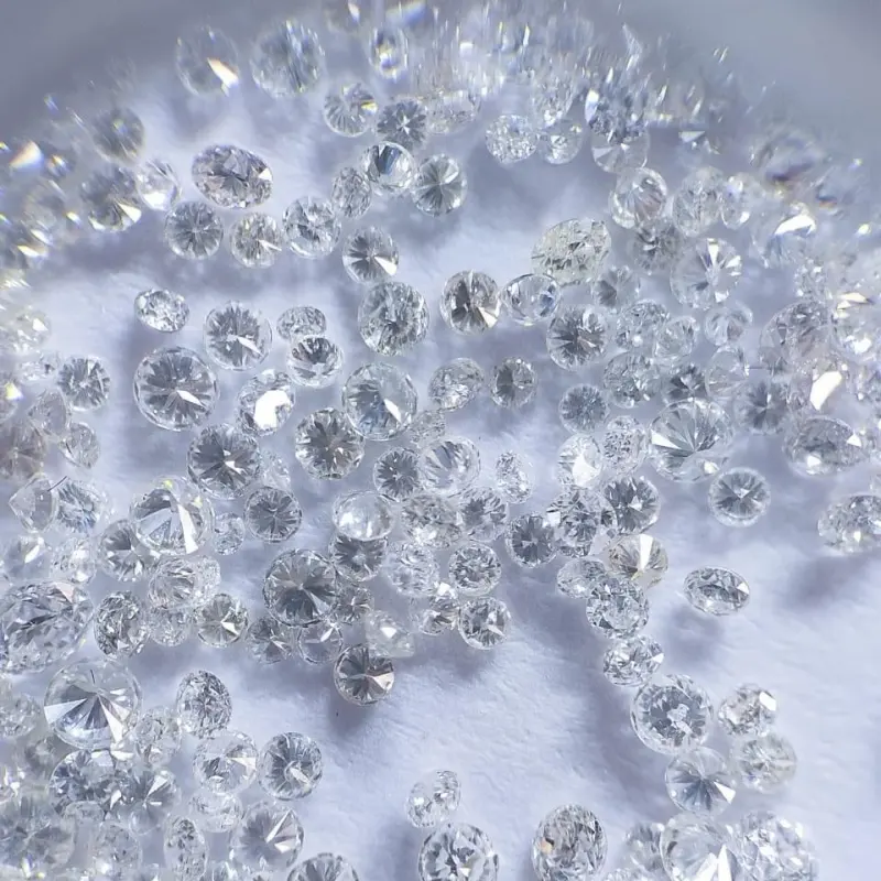 Diamant de laboratoire de couleur def de qualité supérieure, taille de 0.7mm à 3.0mm disponible pour expédier le diamant poli hpht pour les bijoux et les gemmes