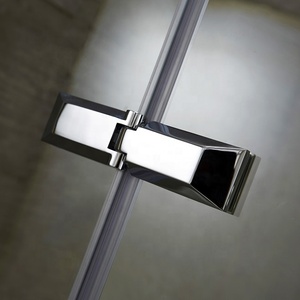 OEM ODM Desain Baru Kamar Mandi Kaca Tempered Kabin Mandi Persegi - Product Image 4