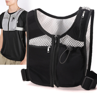 Nouvelle sacoche de sport en nylon imperméable pour l'extérieur, sacoche de course décontractée, respirante, avec bande réfléchissante, adaptée aux hommes et aux femmes