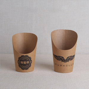 Vasos de Papel Desechables con Logotipo Personalizado, Vaso de Papel Gobelet En Papier Snack <span class=keywords><strong>Take</strong></span> <span class=keywords><strong>Away</strong></span> Hot Food, Vaso de Papel para Chips de Pollo - Product Image 5
