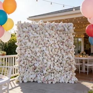 Rouleau de mur végétal artificiel 5D style naturel 8x9ft pour décorations de jardin et de maison pour Thanksgiving - Product Image 1