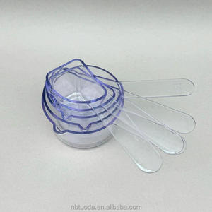 Juego de 5 Tazas Medidoras de Plástico Transparente para Cocina, Repostería y Culinaria, con Medidas de <span class=keywords><strong>1</strong></span> 3/<span class=keywords><strong>4</strong></span>, <span class=keywords><strong>1</strong></span>/2, <span class=keywords><strong>1</strong></span>/3 y <span class=keywords><strong>1</strong></span>/<span class=keywords><strong>4</strong></span> de <span class=keywords><strong>Taza</strong></span>, Tazas Medidoras Visuales - Product Image 2