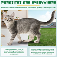 Oimmal Gouttes anti-puces et tiques personnalisées pour chats – Solution topique externe pour soins des animaux de compagnie