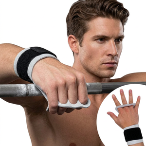 Protector de Palma de Cuero para Levantamiento de Pesas SAAR INDUSTRIES, Agarres de Gimnasio para Crossfit, Agarres de Cuero para Fitness, Negros y Ligeros - Product Image 1