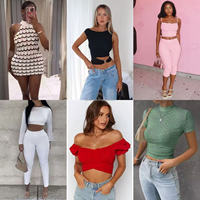 Vêtements en polyester pour femmes en gros à bas prix : Robes, hauts, chemises, pantalons – Produits d'inventaire de marque nouvellement emballés, assortiment mixte d'usine