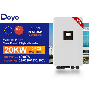 Sistema Solar Híbrido Deye de 20KW con Batería de Litio-Ferrofosfato (LiFePO4) de 5KWH para Independencia Energética Residencial y Ahorro de Costos - Product Image 2