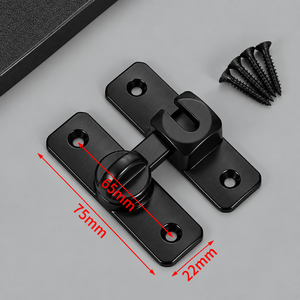 Loquets de porte en alliage d'aluminium robuste pour la sécurité domestique, 90/180 degrés, télécommande, insonorisés, installation facile, pour porte coulissante - Product Image 5