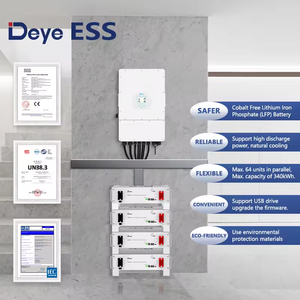 Deye Se-G5.1 pro-b Eu dalam stok, 3U System sistem penyimpanan energi Lifepo4 baterai Lithium - Product Image 3