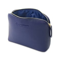 Pochette en cuir pratique avec fermeture éclair dorée, sac de rangement portable pour dés et jeux d'échecs