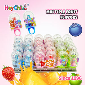 Bonbons en gros, étiquette privée personnalisée, bonbons pour bébé en forme d'anneau colorés, sucrés avec des perles de bonbons, collation amusante pour enfants, saveurs de fruits, design ludique - Product Image 4