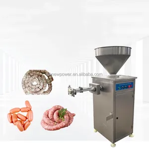 made in China automatic vacuum quantitative sausage filler stuffer with sausage clipper machine