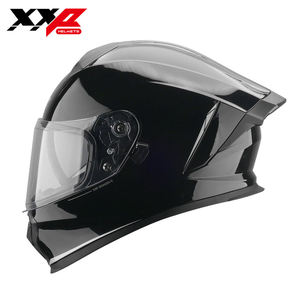 Casco de Motocicleta Integral ABS Motocross Negro Brillante con Doble Visera XXP DRAKEN S Racing de Liberación Rápida NUEVO DOT/ECE/CCC - Product Image 3