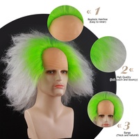 FH Cosplay perruque naturel noir fin haute température perruques de cheveux synthétiques
