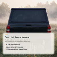 Auvent de camionnette rigide noir sur mesure pour benne de pick-up