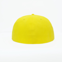 Casquette Snapback Broderie Tissu Jaune à la Mode pour Hommes et Femmes, Visière Plate, Style Hip Hop, Extérieur, Streetwear, Baseball