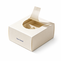 Boîte d'emballage en carton ondulé personnalisée avec languette d'ouverture et taille flexible pour les petites marques