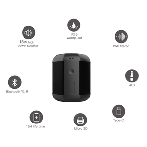Altavoz Bluetooth inalámbrico IPX7 de la mejor calidad impermeable al aire libre 5W para la piscina - Product Image 6