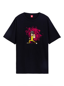 T-shirt Originale di Shanghai <span class=keywords><strong>Bruce</strong></span> 63 con Stampa Creativa, Collo Dritto, Spalla Reta, Casual, in Puro Cotone, per Uomo e Donna, Modello Coppia, Manica Corta - Product Image 5