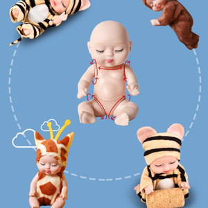 Wholesale <strong>Top</strong> Quality Mini PVC Material Cute Reborn <strong>Baby</strong> <strong>Dolls</strong> - Product Image 6