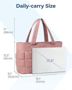 Leichte Schulter handtaschen für die Arbeit Leichte, geschwollene Einkaufstasche mit Fächern Geste ppte Umhängetasche Handtasche für die Reise arbeit - Product Image 3