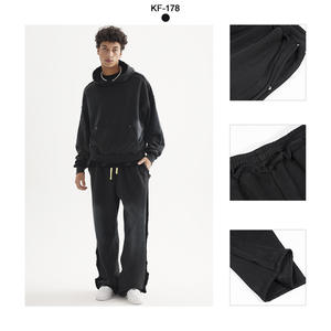 Pantalon décontracté pour homme ETAI, coupe mi-large, style urbain, effet délavé à la pulvérisation |   Cordon de serrage de haute qualité, anti-humidité - Product Image 4