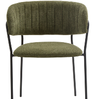 Chaise de salle à manger en métal durable et stable avec coussin et accoudoirs moelleux pour hôtel, restaurant, café, bar - Vente en gros à prix réduit