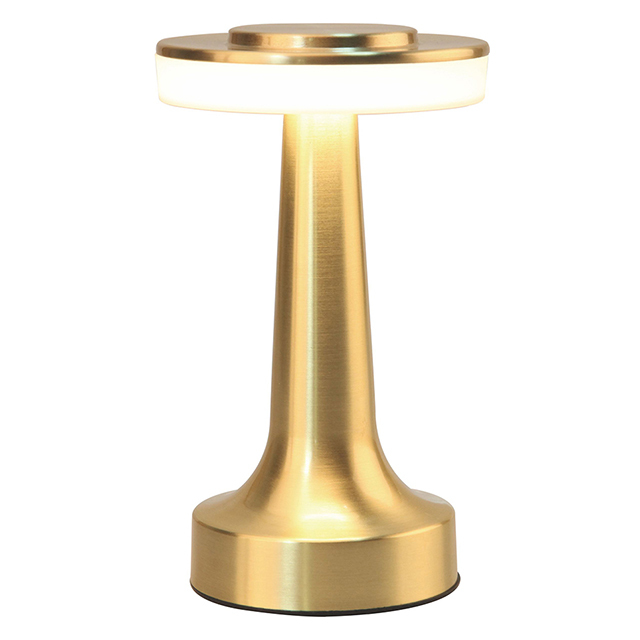 Rechargeable Cordless LED Table Lamp with Novelty Shade Touch Control & Dimmable-Modern Design for Restaurant Use