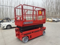 Table élévatrice à ciseaux électrique autopropulsée 2,39 m 500 kg en acier au manganèse, vitesse de levage 3-5 m/min pour la construction d'entrepôts